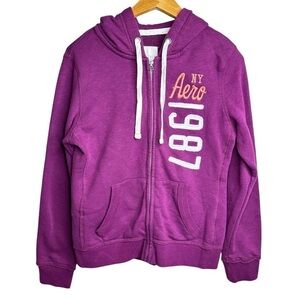 Aeropostale Hoodie Jacket Zip Up Long Sleeve Women’s Size M‎
